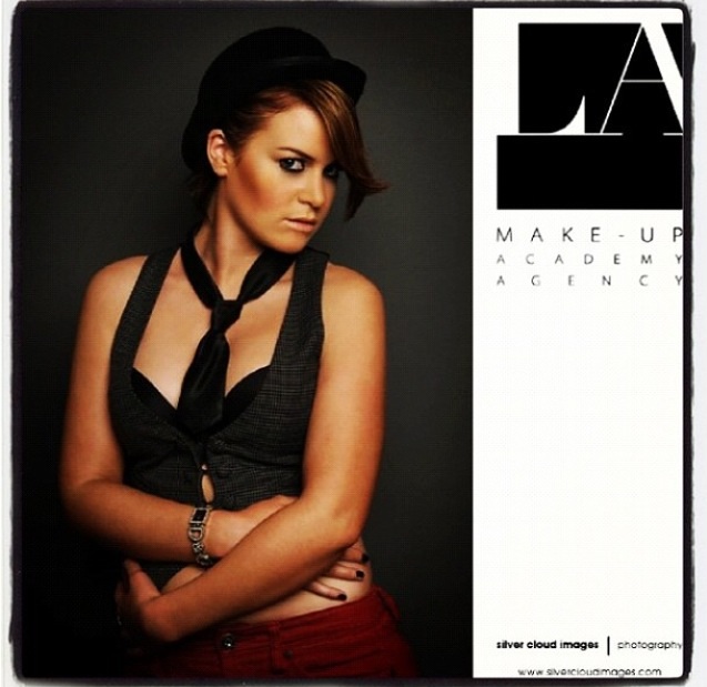 Female model photo shoot of Lisa Byrne in La makeup Dublin 2