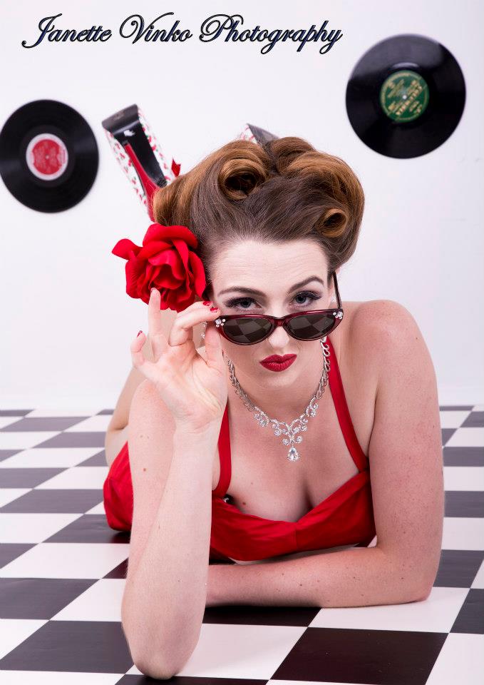 Female model photo shoot of mystique rose in sydney
