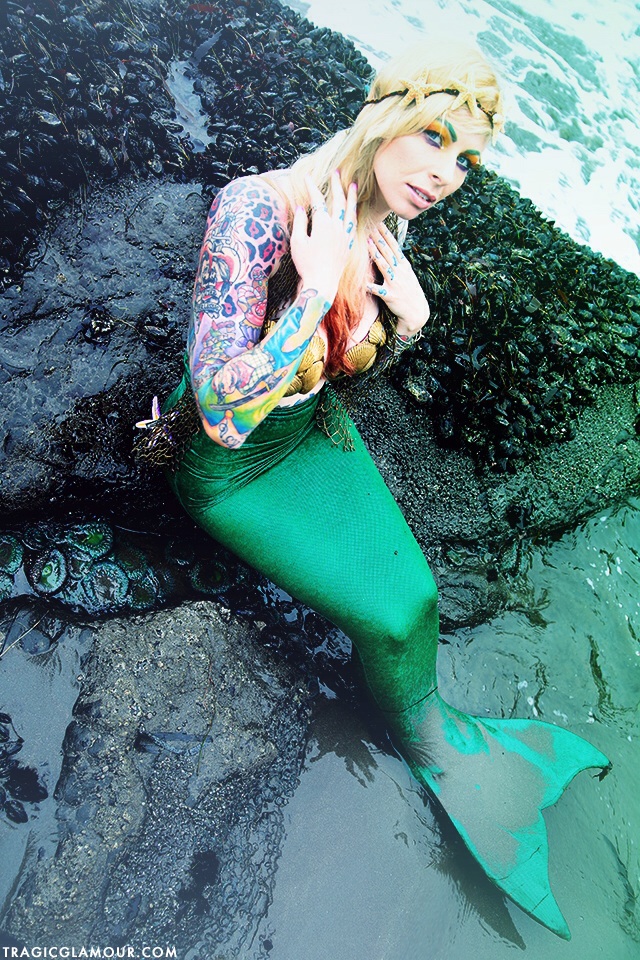 Female model photo shoot of Hayley Homicide in Muir Beach, CA