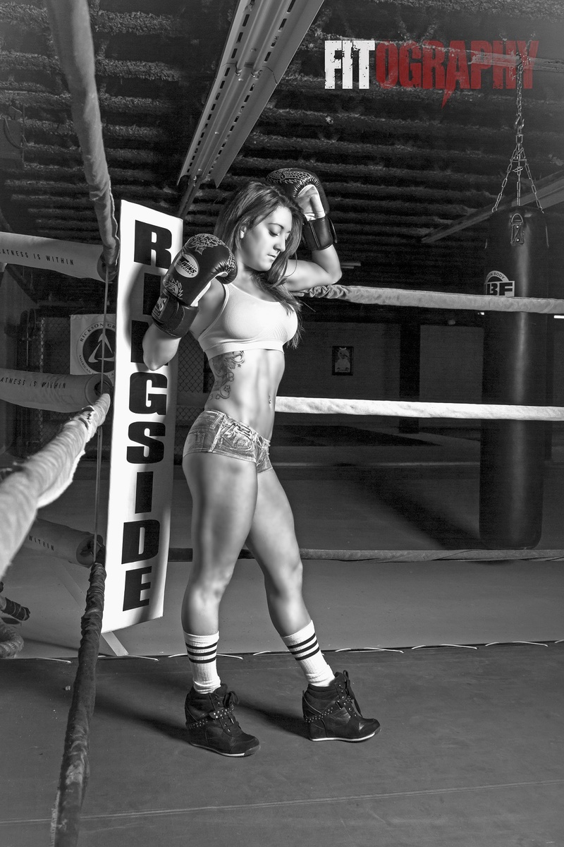 Female model photo shoot of fierce photos in battlegrounds athletic research & development