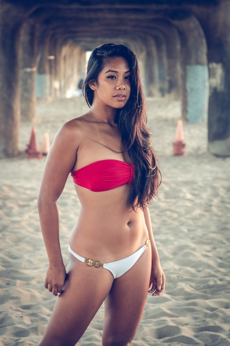 Female model photo shoot of Rae Cuenca by R2 Images in Hermosa Beach, CA