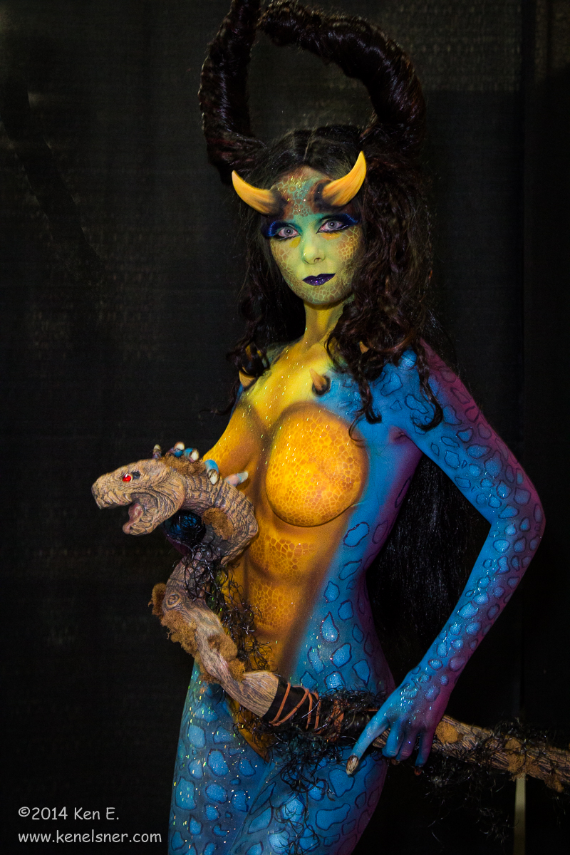 Male model photo shoot of Burlesque and Bodypaint