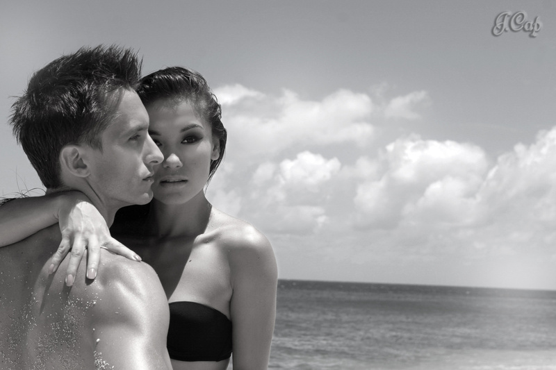 Female and Male model photo shoot of JCap Photography, Jojo Dela Cruz and STEVEN JAKE VISCUSO in North Shore, Oahu, HI, makeup by Salon Cookie Couture