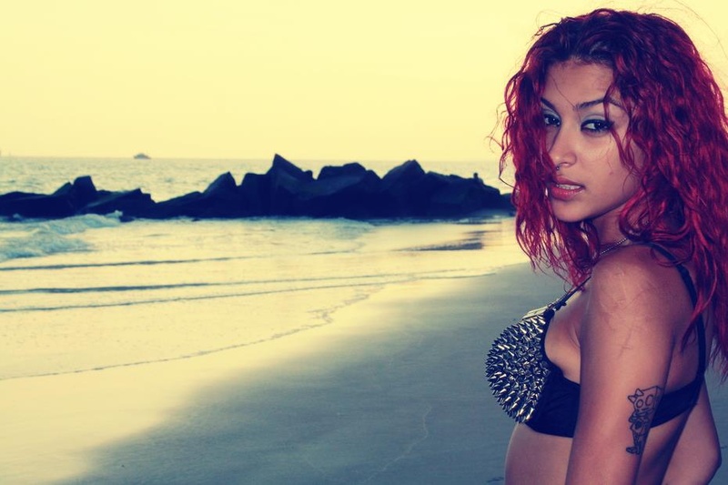 Female model photo shoot of battgirl  in coney island
