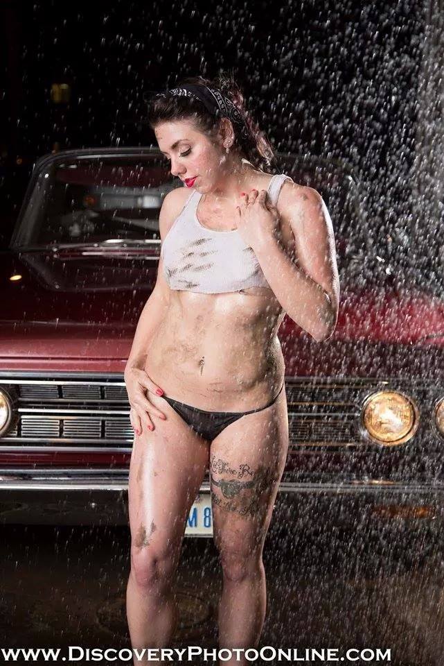 Female model photo shoot of Tiny Dancer in Done Right Auto