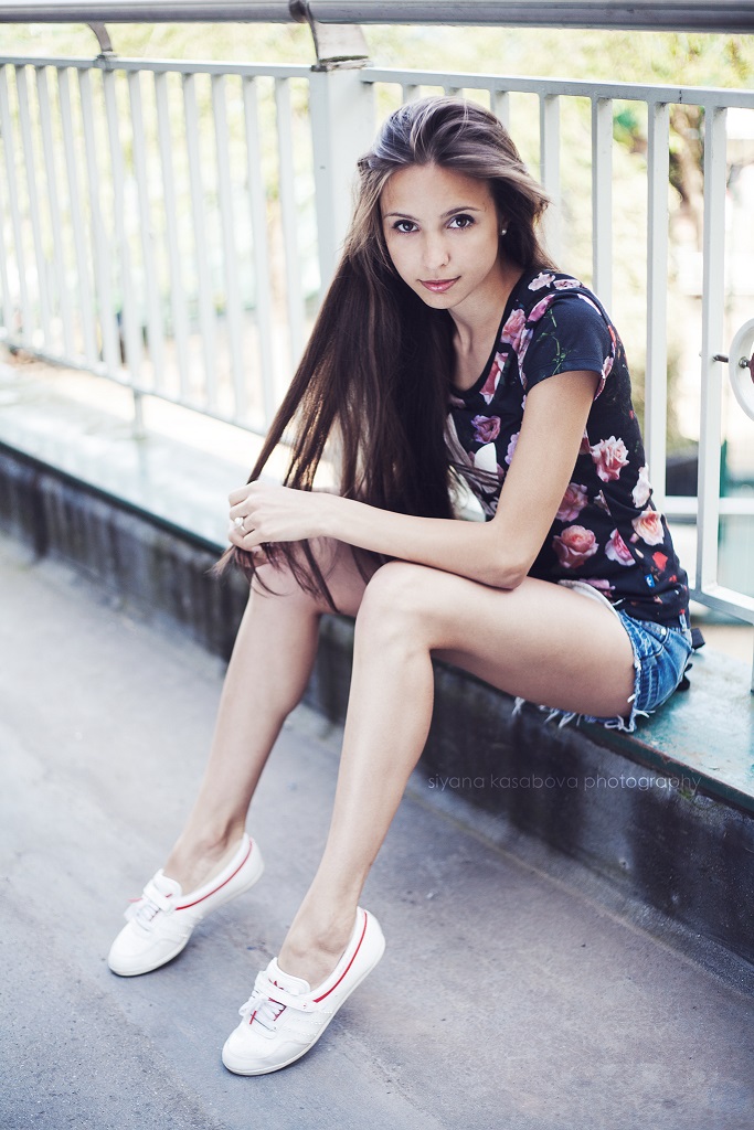 Female model photo shoot of Elitsa Boneva in Coventry City Centre