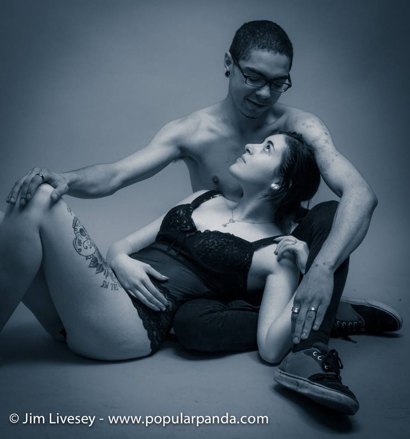 Male and Female model photo shoot of Aiden M Colfer and Madison Rose by Popular Panda