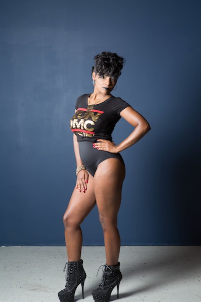 Female model photo shoot of MsKandyKane in KANSAS CITY MO, makeup by J Sential, clothing designed by MGOT CLOTHING