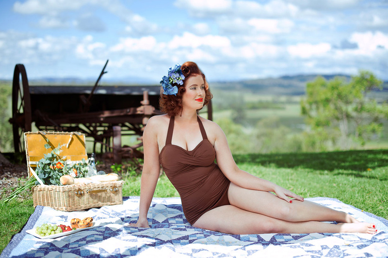 Female model photo shoot of Sirens Swimwear and Marcia Rose by Beth Mitchell  in Hiddenvale