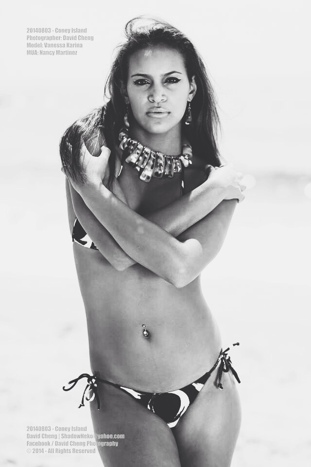 Female model photo shoot of Vee_K in Coney Island Beach