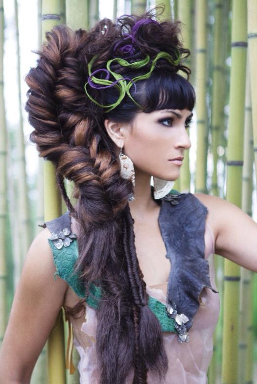 Female model photo shoot of Lucia Garcia, hair styled by Danielle Keasling