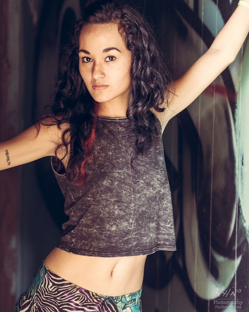Female model photo shoot of Sky Rivera by RHN3 Photography