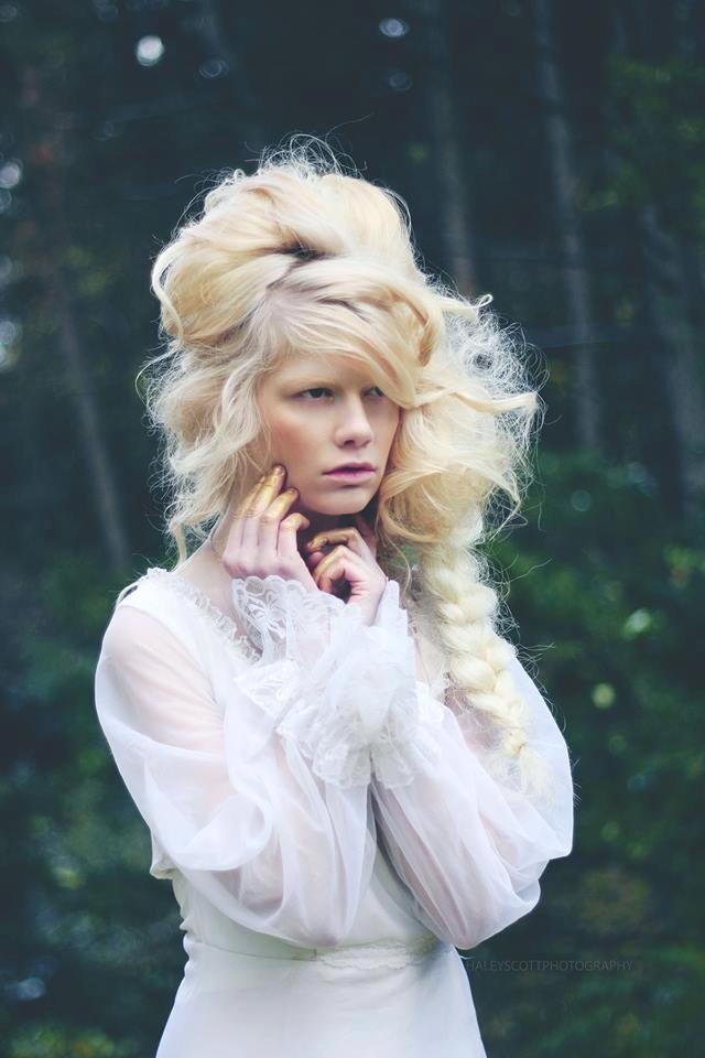 Female model photo shoot of Brittney Yabs Hair