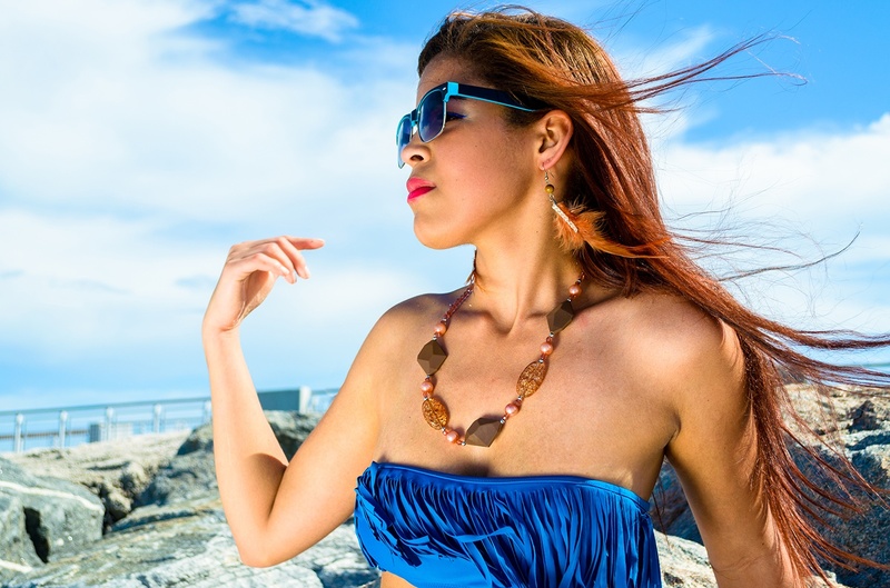 Female model photo shoot of Carmen Malena by Tito Esco in South Point Park