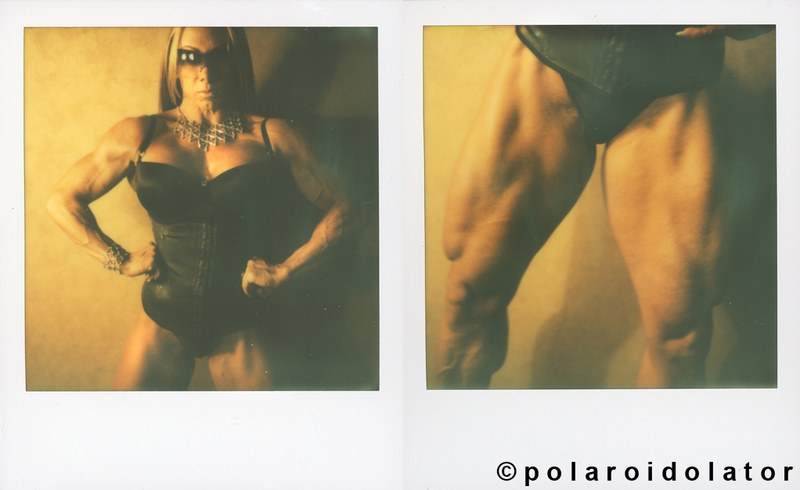 Male and Female model photo shoot of polaroidolator and Monica Martin IFBB-Pro in San Antonio, TX