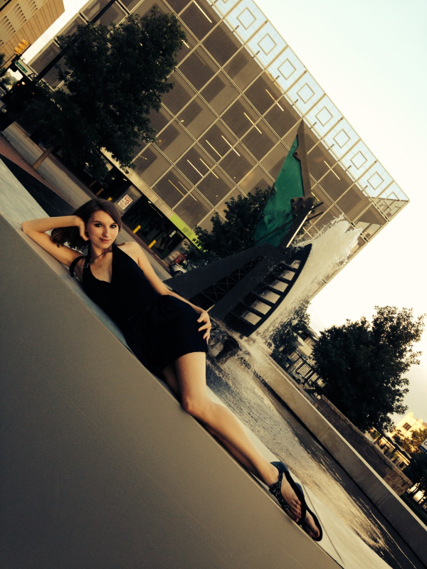Female model photo shoot of Hazenator in Downtown Tulsa, OK