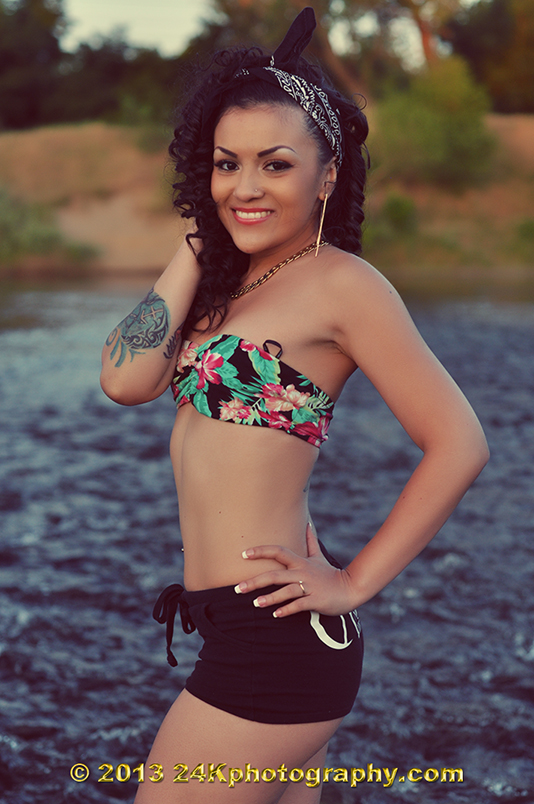 Male and Female model photo shoot of 24KPhotography and Lina Arie Flower in American River