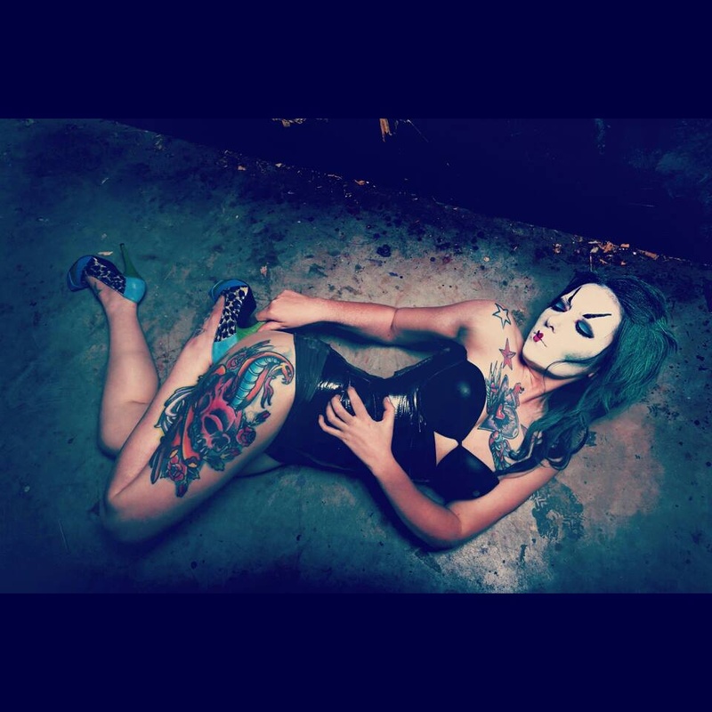 Female model photo shoot of MarieNail in haunted house phobia, Houston, Texas