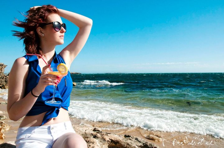 Female model photo shoot of Tarryn Camp in beach