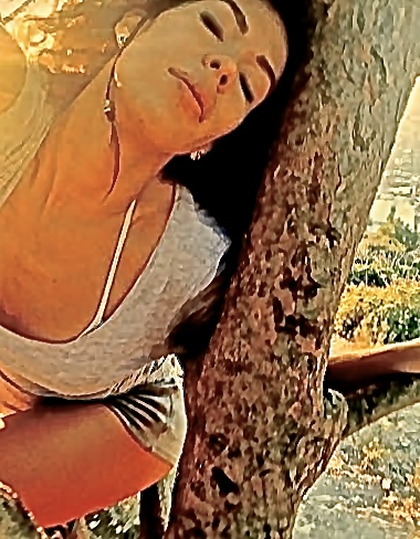 Female model photo shoot of Jacquel Cardona in Wisdom Tree 