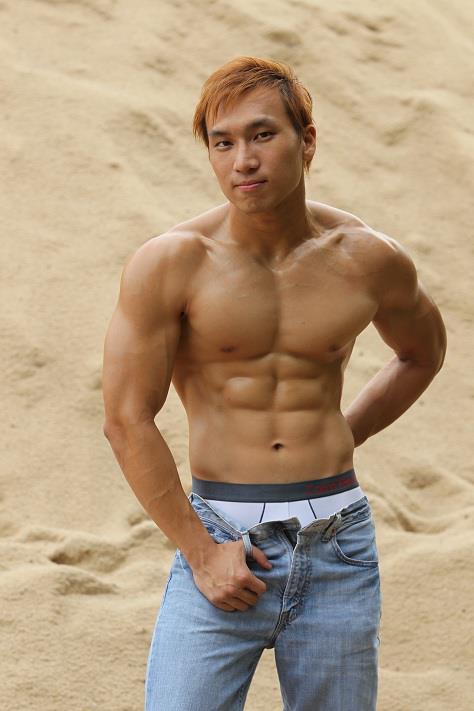 Male model photo shoot of nick1989 in Tanjong Beach @ Sentosa