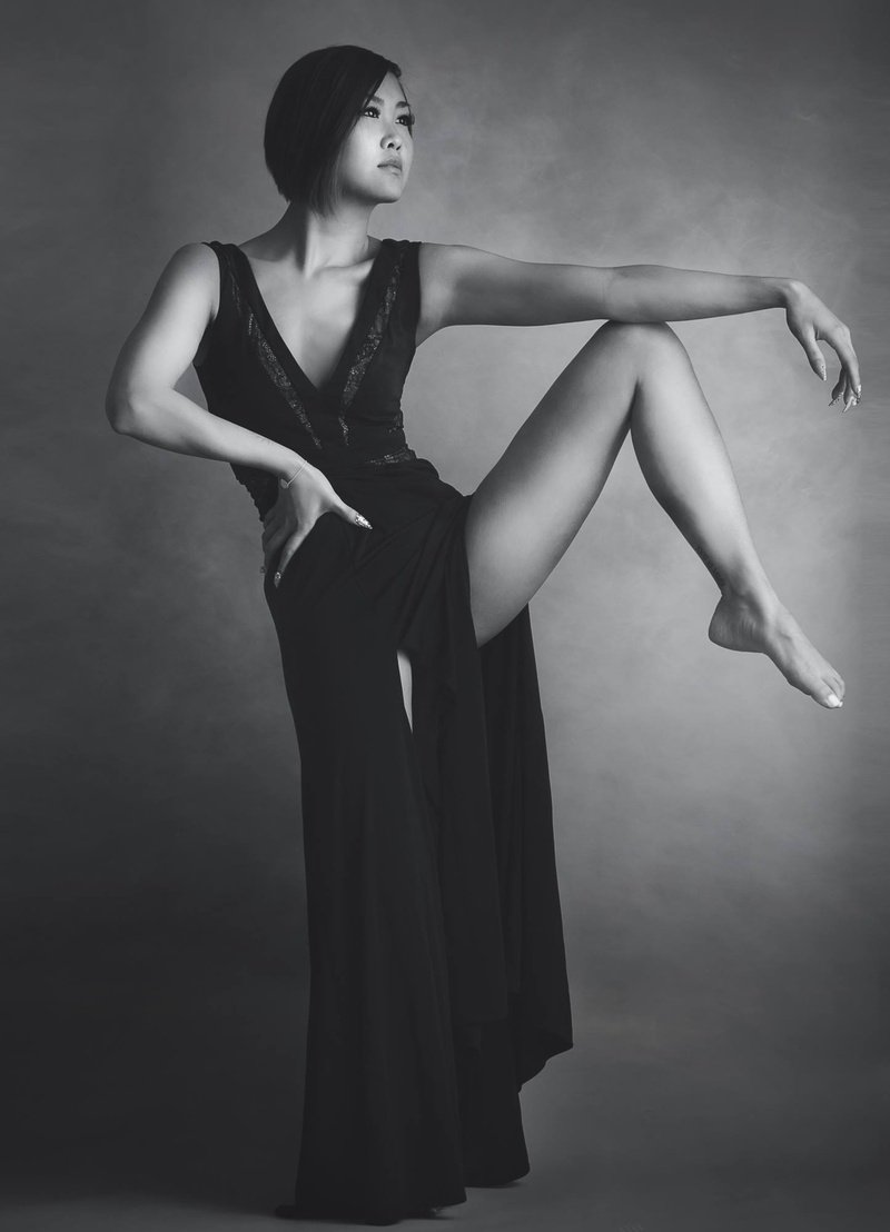 Female model photo shoot of Erykah Tam by Dave Brosha in Chasing Light Studio - Yellowknife, NT