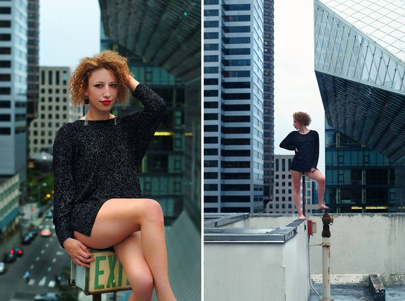 Female model photo shoot of lanamariemiller in Downtown Seattle