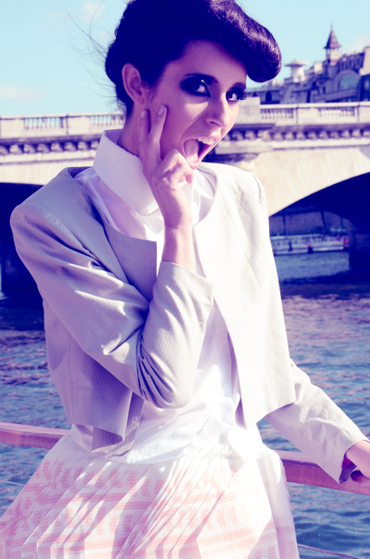 Female model photo shoot of Patricia Imbarus in Paris