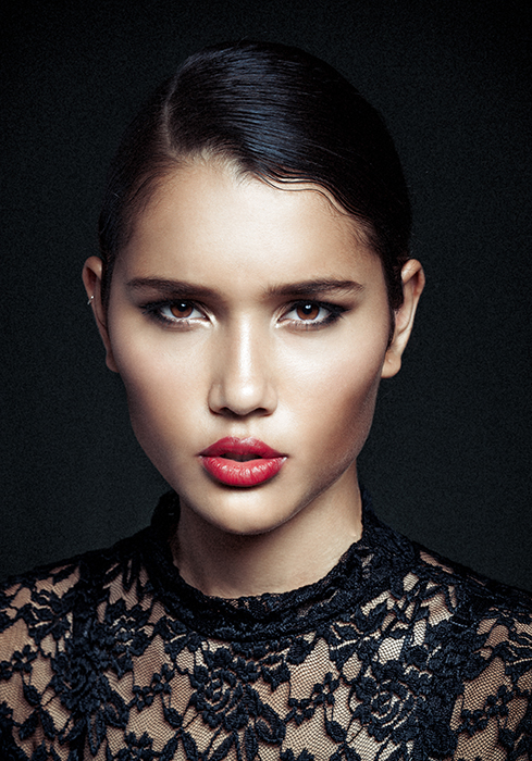 Female model photo shoot of Chila_ makeup in Bangkok