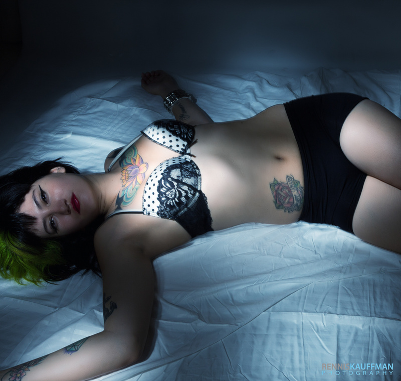 Female model photo shoot of Scummy poison