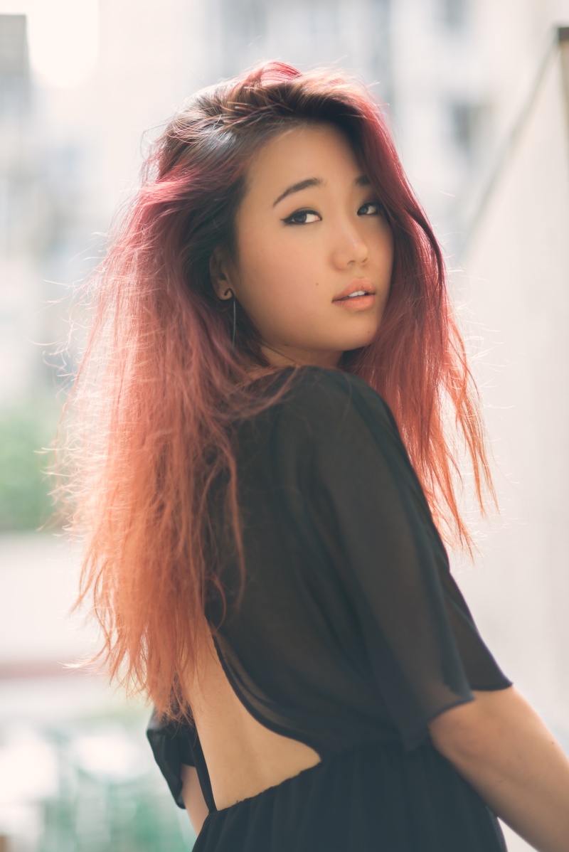 Female model photo shoot of hyojin0901 by MW Creations, makeup by Sasha Wong