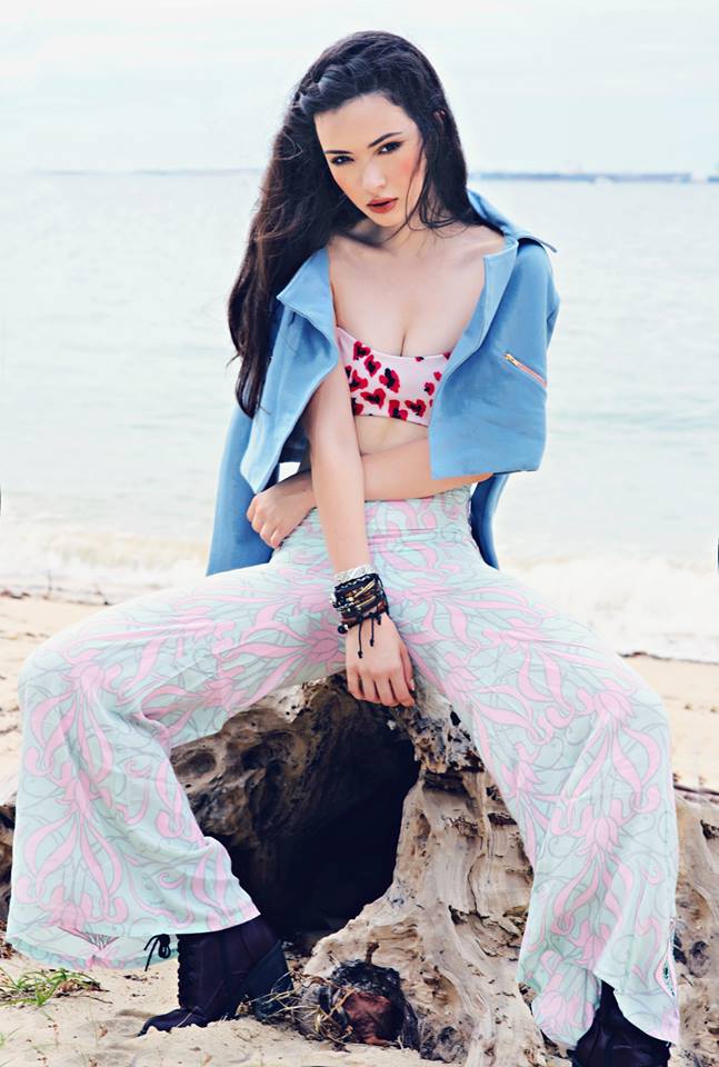Female model photo shoot of Christina Chng in East Coast Beach - Singapore
