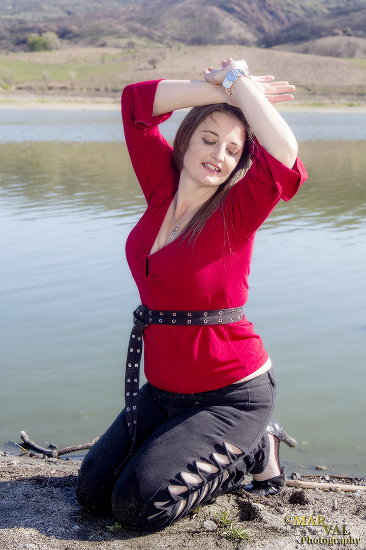 Female model photo shoot of Mindy Seraphin by MarVal Photograhpy in Lake Hughes, CA