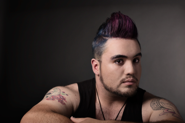 Male model photo shoot of Joaquinix in Aveda Salon-Denver