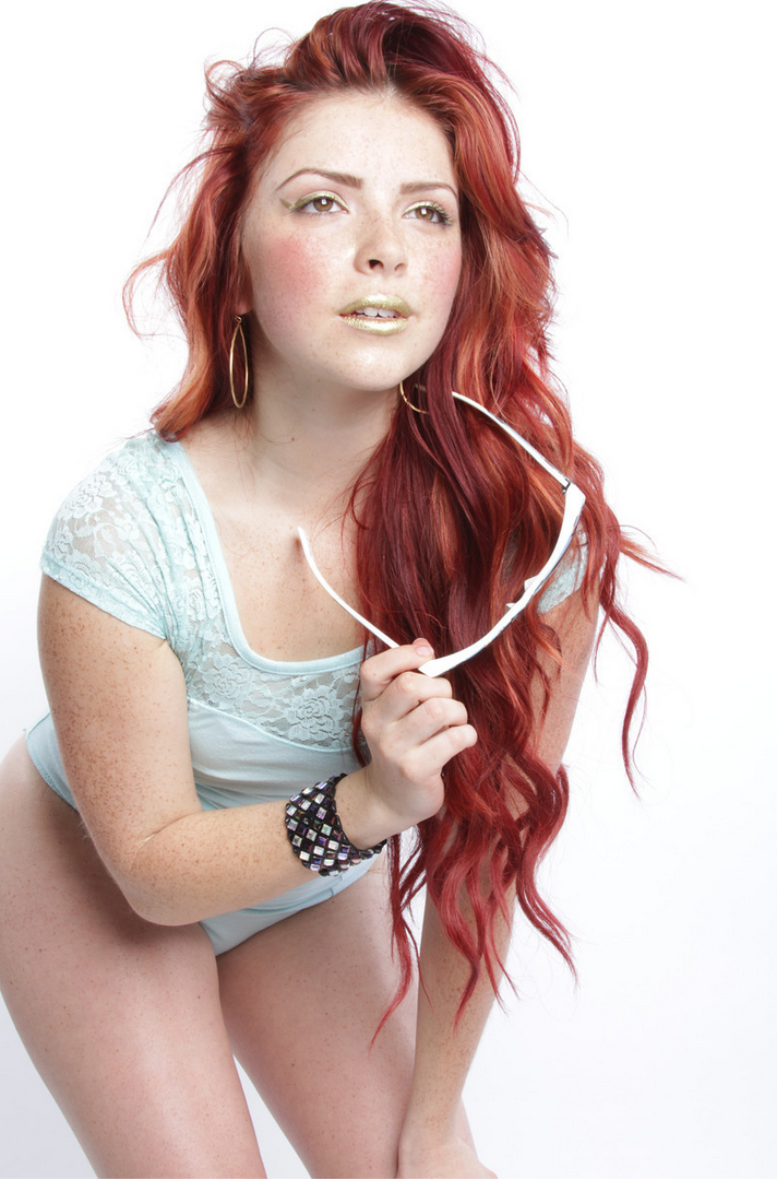 Female model photo shoot of brandyblu by Andy Amyx
