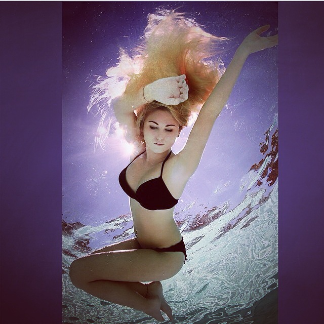Female model photo shoot of McKenna D in underwater