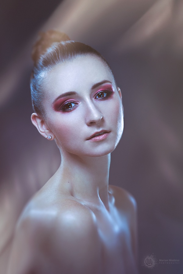 Female model photo shoot of Ewa Paczkowska, makeup by Dorota MUA