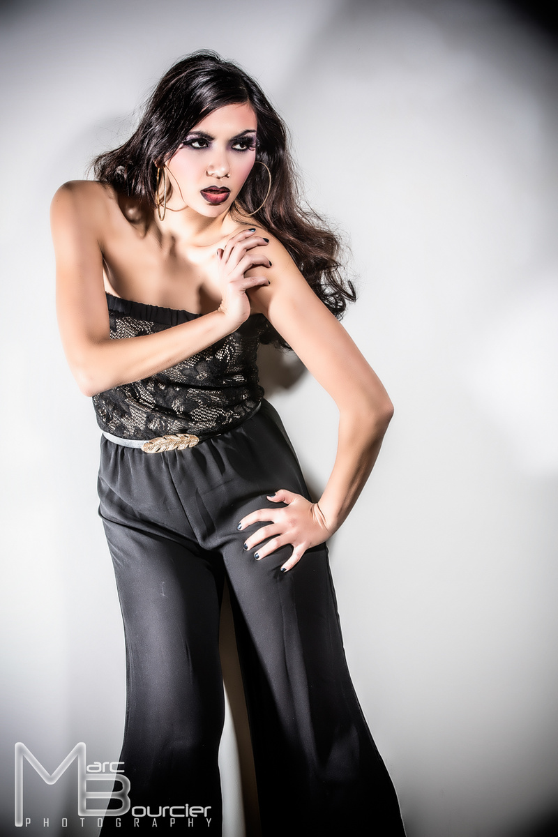 Female model photo shoot of Naiia Lajoie by Marc Bourcier Photo in Montreal, QC, makeup by I DIG Makeup