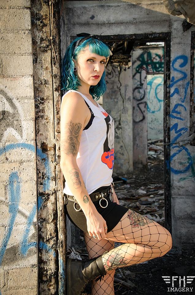 Female model photo shoot of kimmykrisis in abandoned place