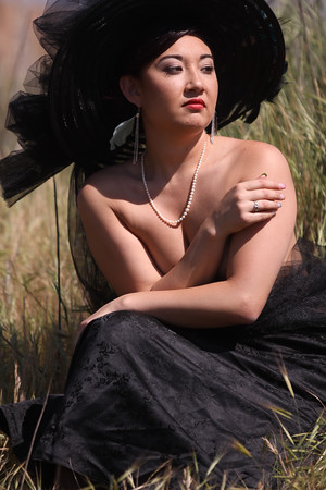 Female model photo shoot of April Yoshida by myfotographer in Fresno, CA, makeup by ForeverAdored 