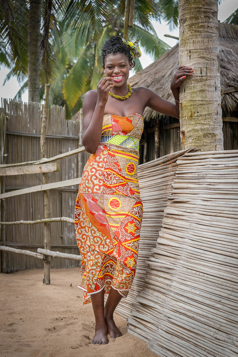 Female model photo shoot of Celine Minet in TOGO Lomé