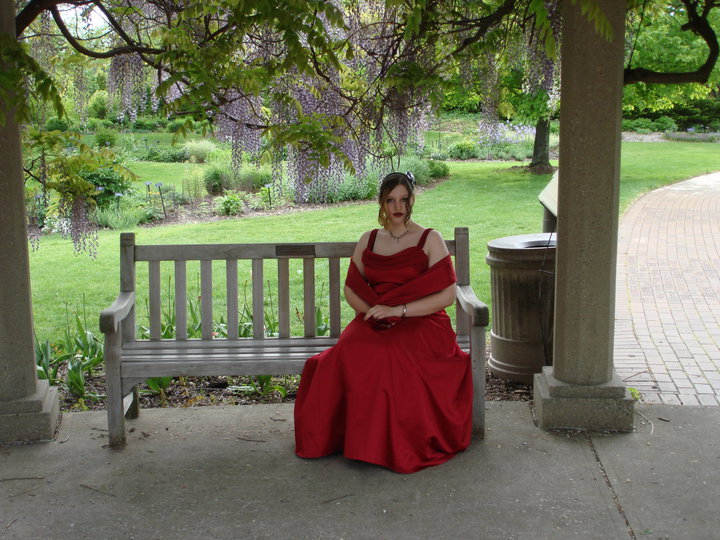 Female model photo shoot of Miss Serena in MSU gardens