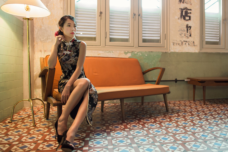 Female model photo shoot of lamjasmine by Redsun81 in Kam Leng Hotel, Singapore