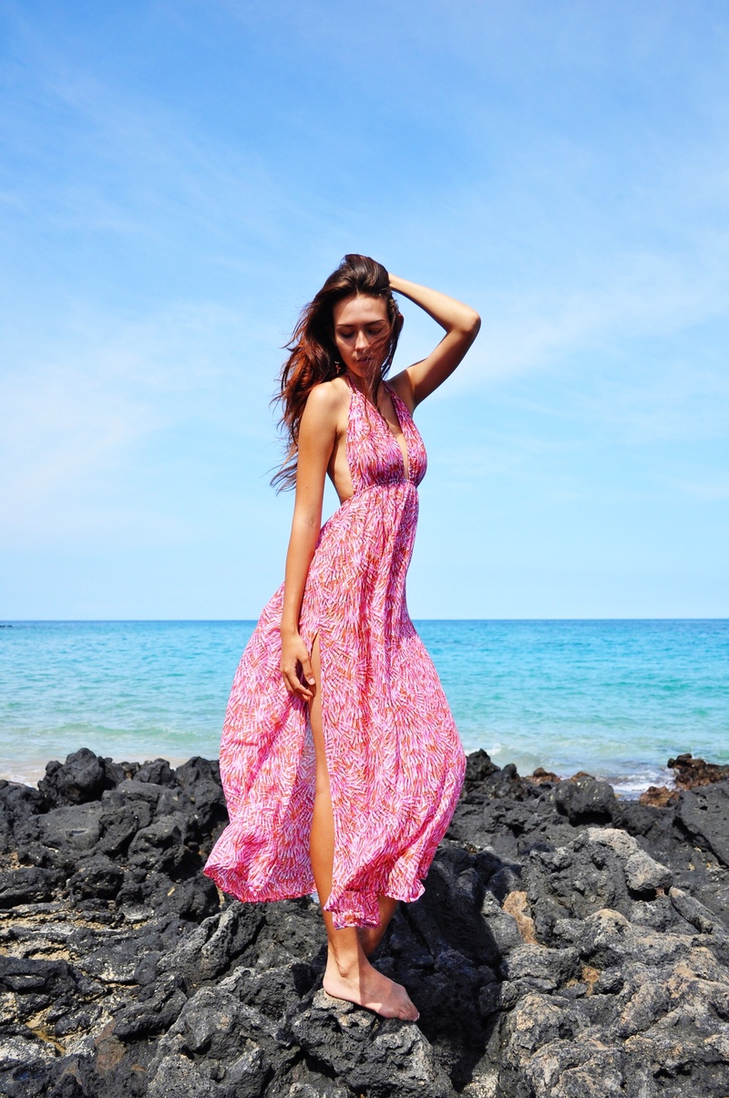 Female model photo shoot of Indigo Sage in Big Island, Hawaii