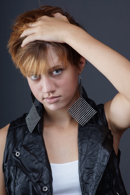 Female model photo shoot of Ekateryna Bartell in Studio 1012
