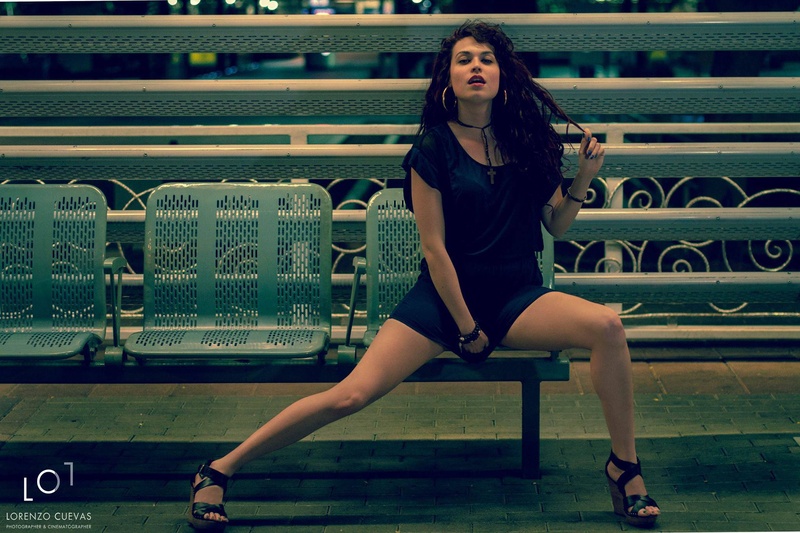Female model photo shoot of Tatiana De La Cruz in downtown phx