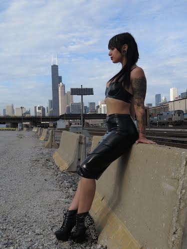 Female model photo shoot of Ariana Snow by Geoffrey Transu in Chicago, IL, clothing designed by Vex Clothing INC