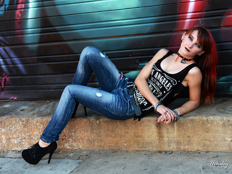 Female model photo shoot of Hensley Photography and Adelaide Anne in Deep Ellum Dallas