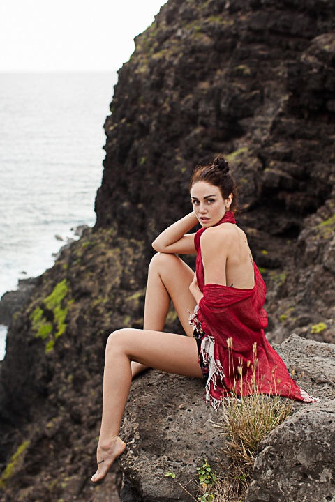 Female model photo shoot of Angela De in Oahu, Hawaii