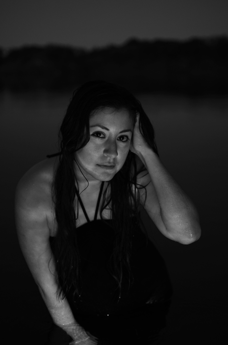 Female model photo shoot of Stephanie Wisdom in Brawner Lake